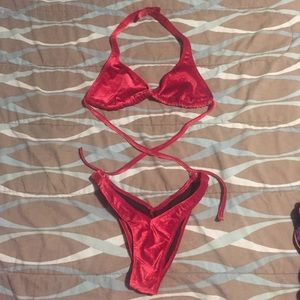 Ruby Shimmer Figure Suit